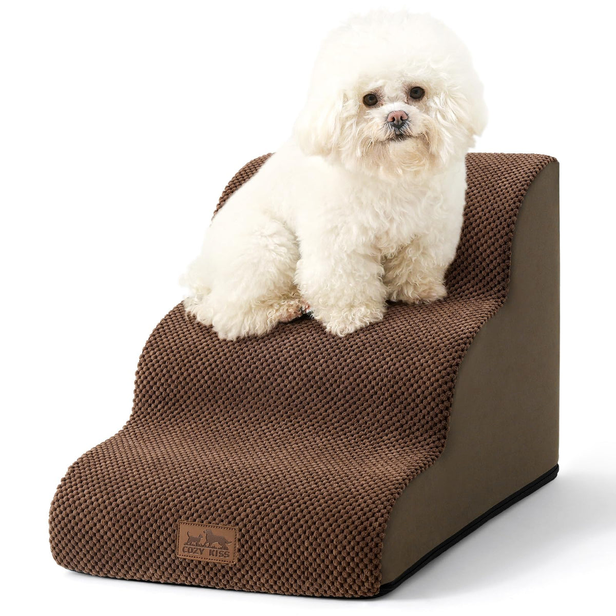 COZY KISS Escaleras para perros, pasos curvados, ideales para mascotas pequeñas y saltos suaves.