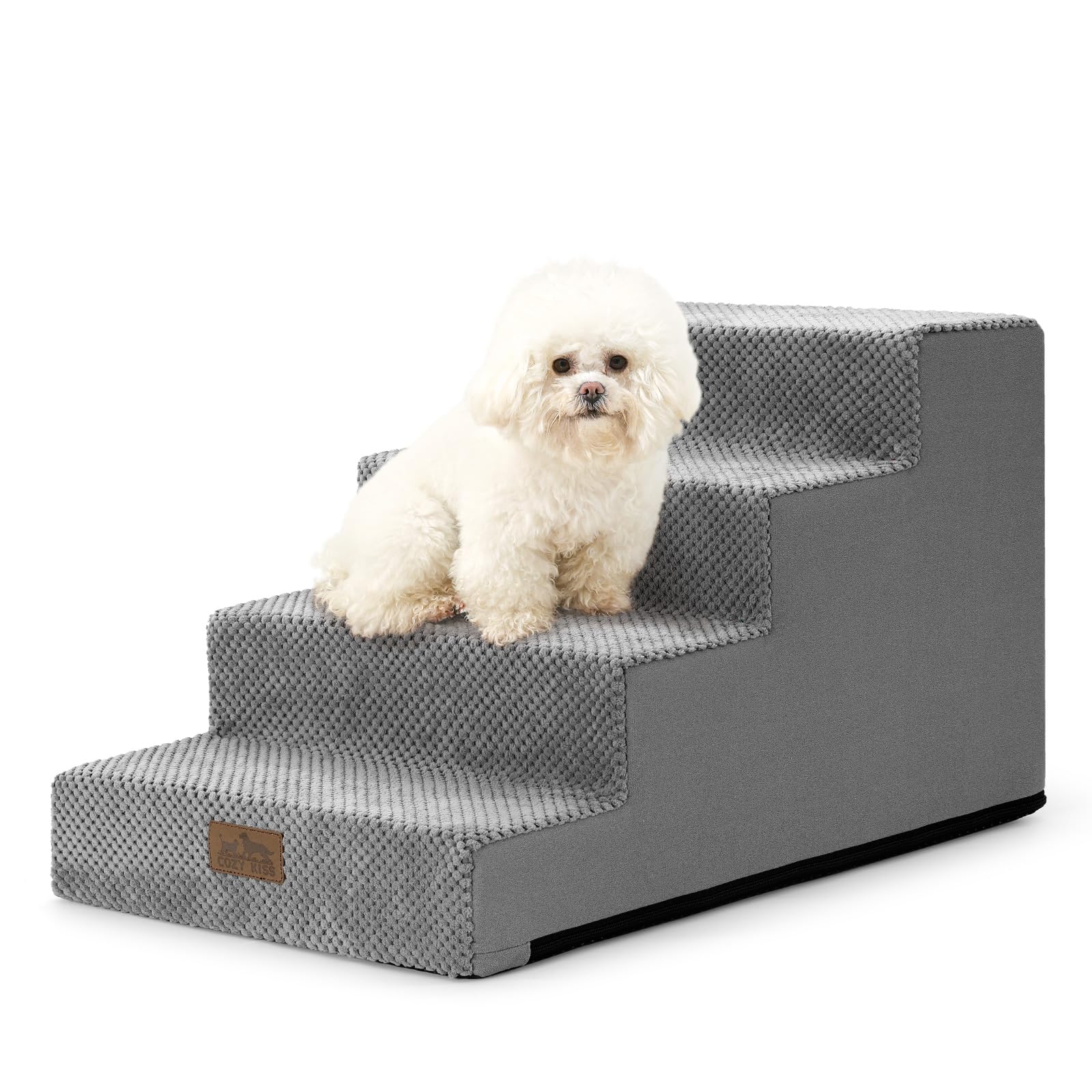 COZY KISS escaleras para perros pequeños, primer paso, altura suave para subir con seguridad.