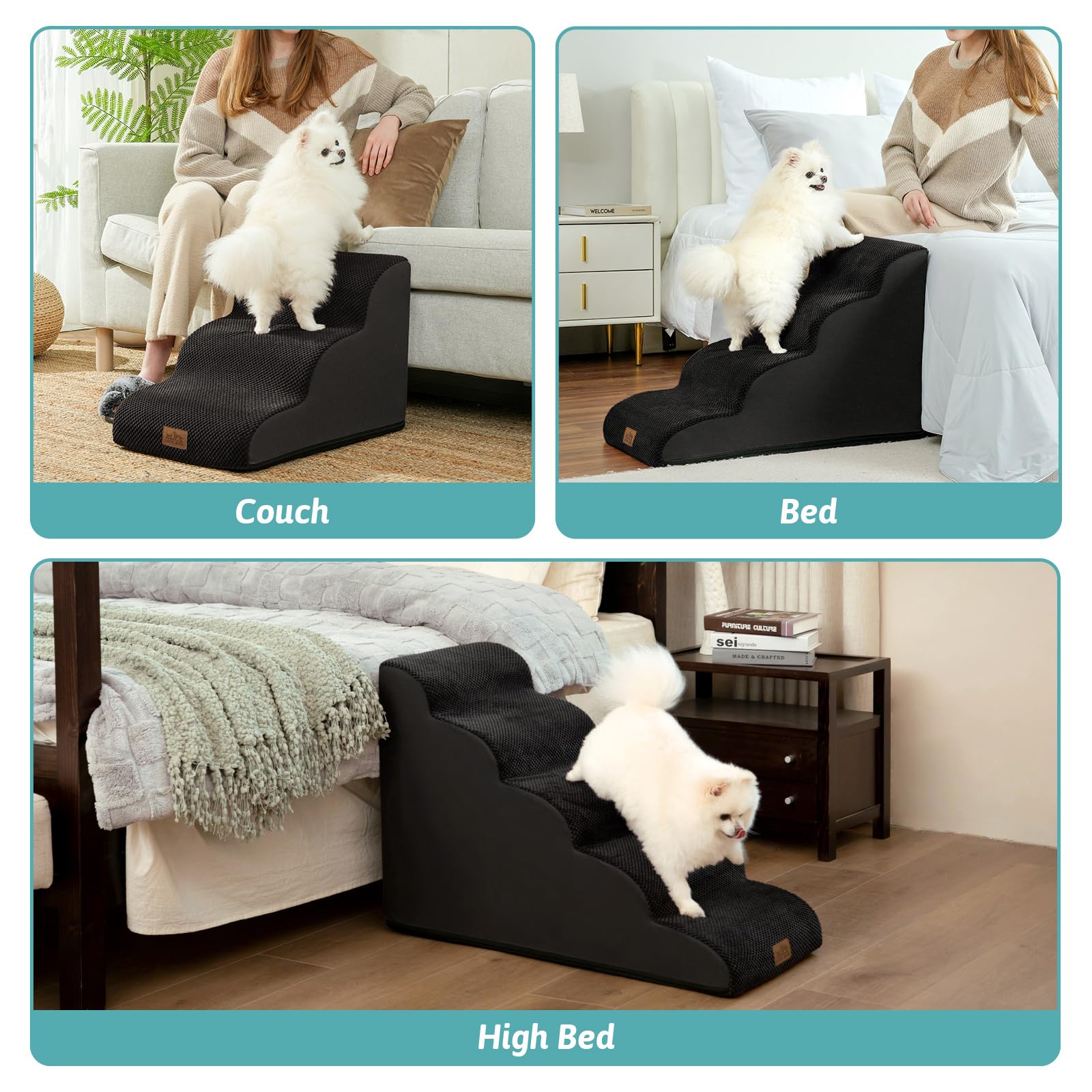 COZY KISS indicación de tamaño, apto para perros pequeños o medianos.