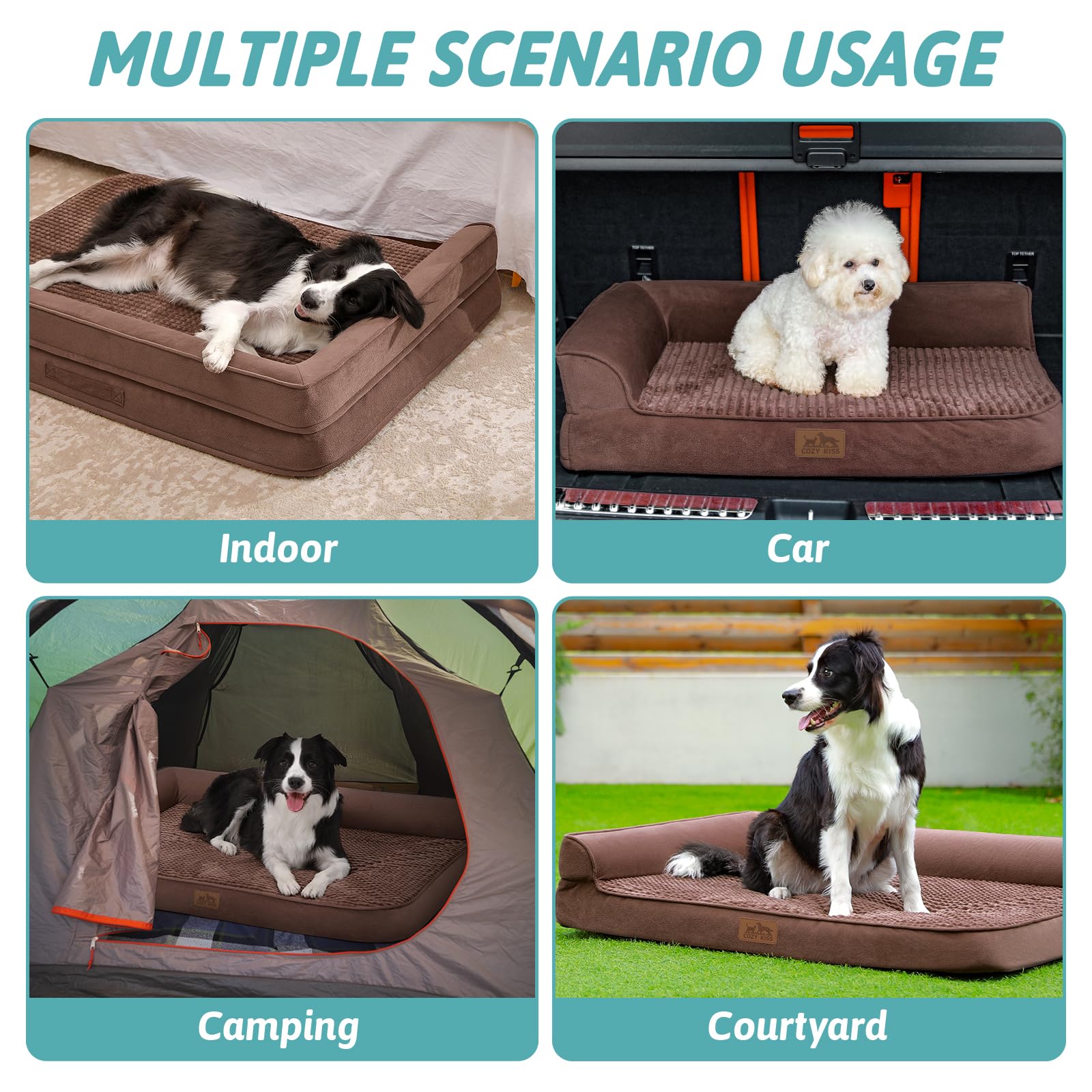 COZY KISS Funda desmontable y lavable para facilitar limpieza frecuente.