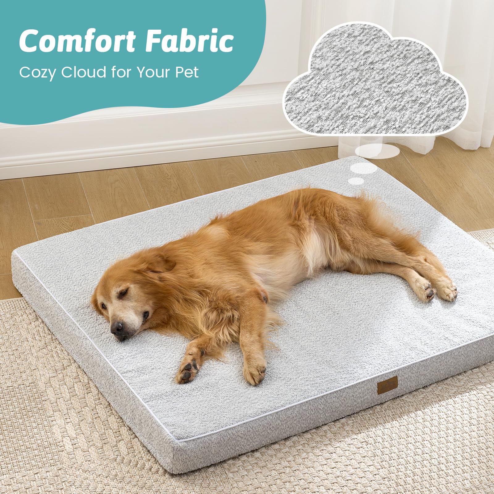 Funda desmontable lavable COZY KISS para limpieza rápida y sencilla.