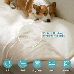 Manta Cozy Kiss con capa interior TPU impermeable para muebles
