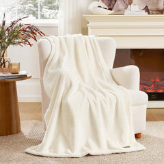 Manta Cozy Kiss de pelo falso, lujo suave para sofá y cama