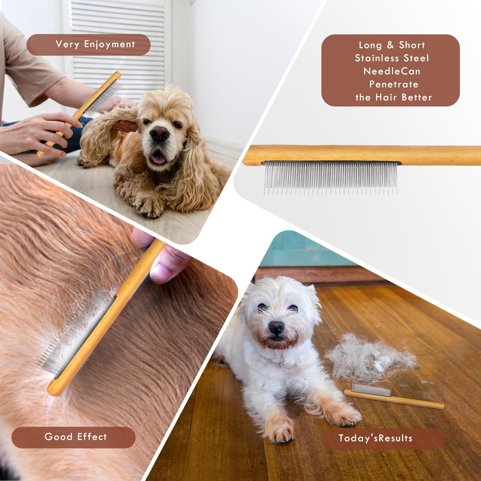 COZYGIFT cepillado diario para perros grandes, mantiene el pelaje más manejable.