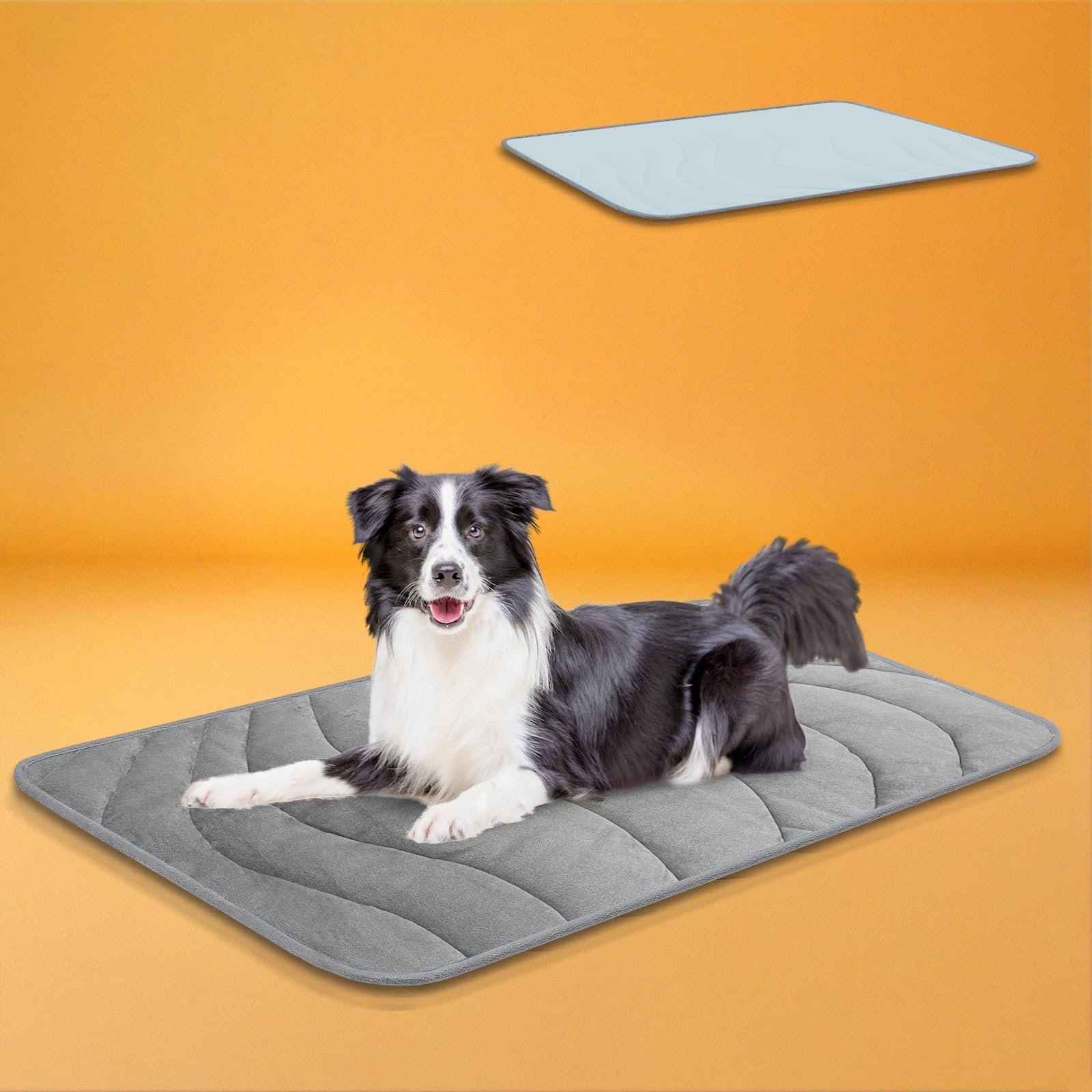 Colchoneta Cozyide extragrande para jaula, diseño reversible para uso todo el año.