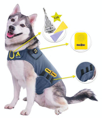 CozyVest chaleco ansiedad perro: apoyo suave que ayuda a calmarse durante fuegos artificiales