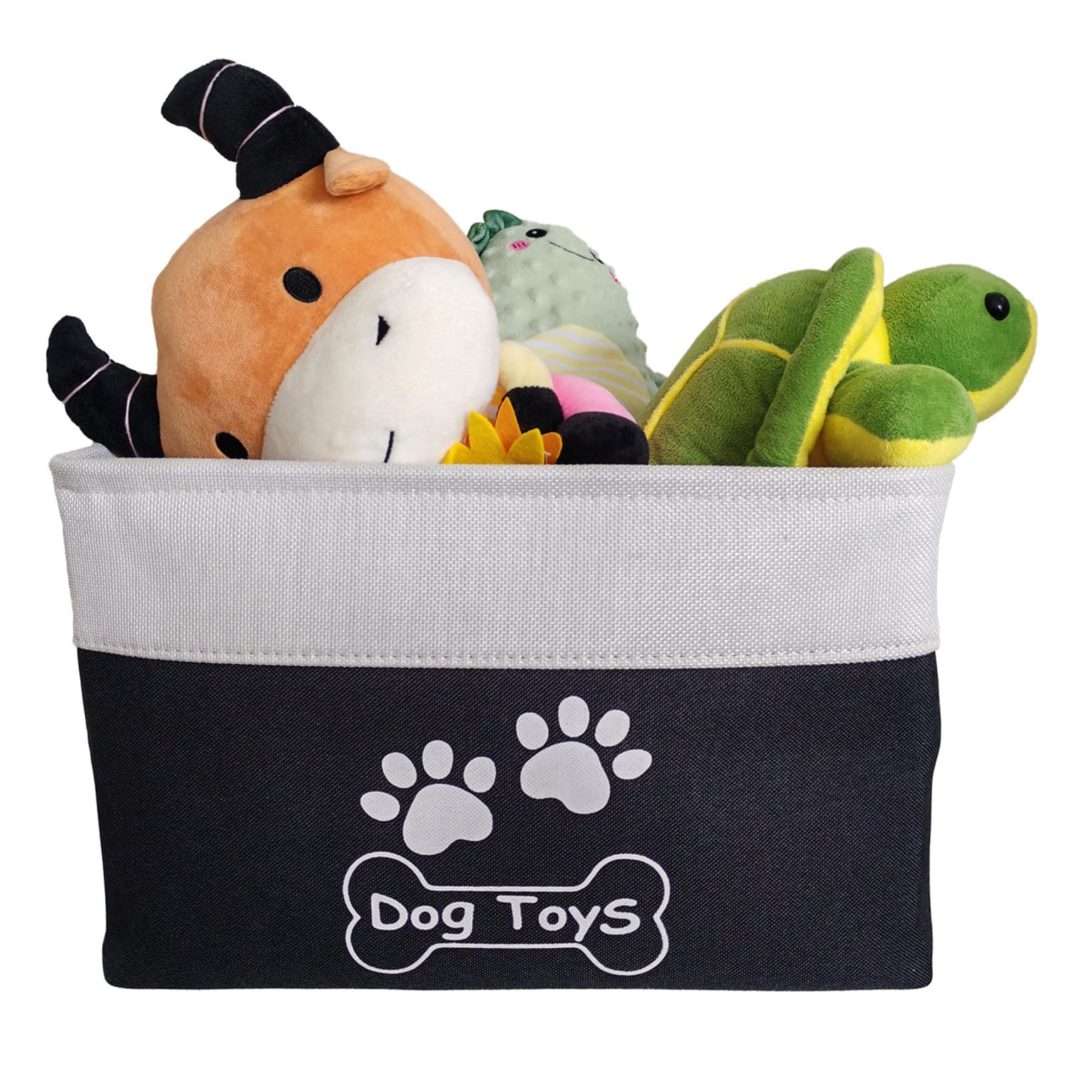 Cesta CPAKOWLGOO abierta, estructura estable para juguetes de mascota.