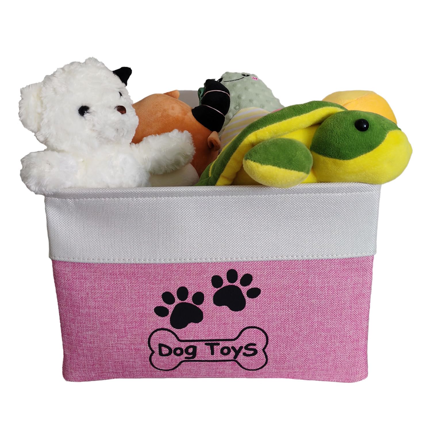 CPAKOWLGOO cesta-juguetes-perro-plegable ahorra espacio y simplifica el almacenamiento diario.