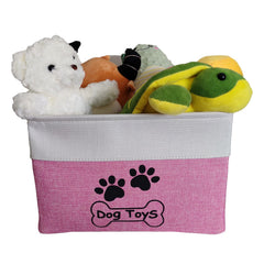 CPAKOWLGOO cesta-juguetes-perro-plegable ahorra espacio y simplifica el almacenamiento diario.