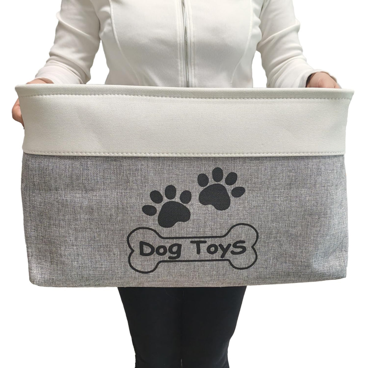 CPAKOWLGOO gran cesta de juguetes para perros mantiene la forma para un hogar ordenado