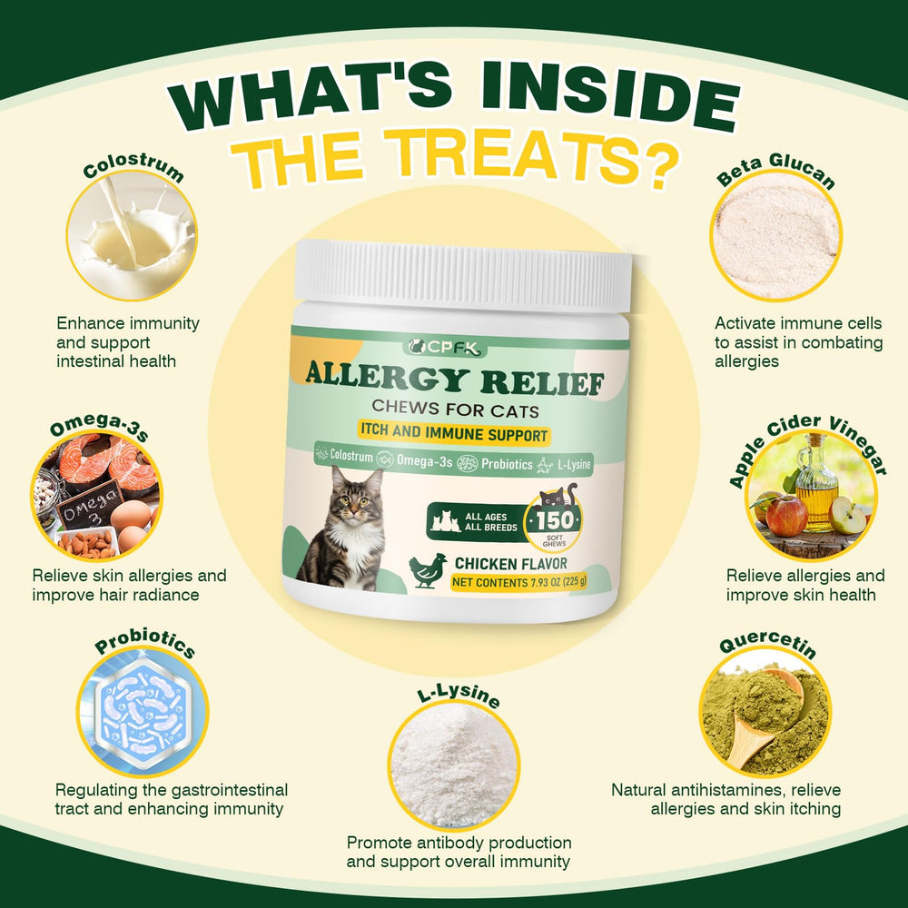 CPFK Colostro y probióticos para gatos, apoyan salud digestiva.