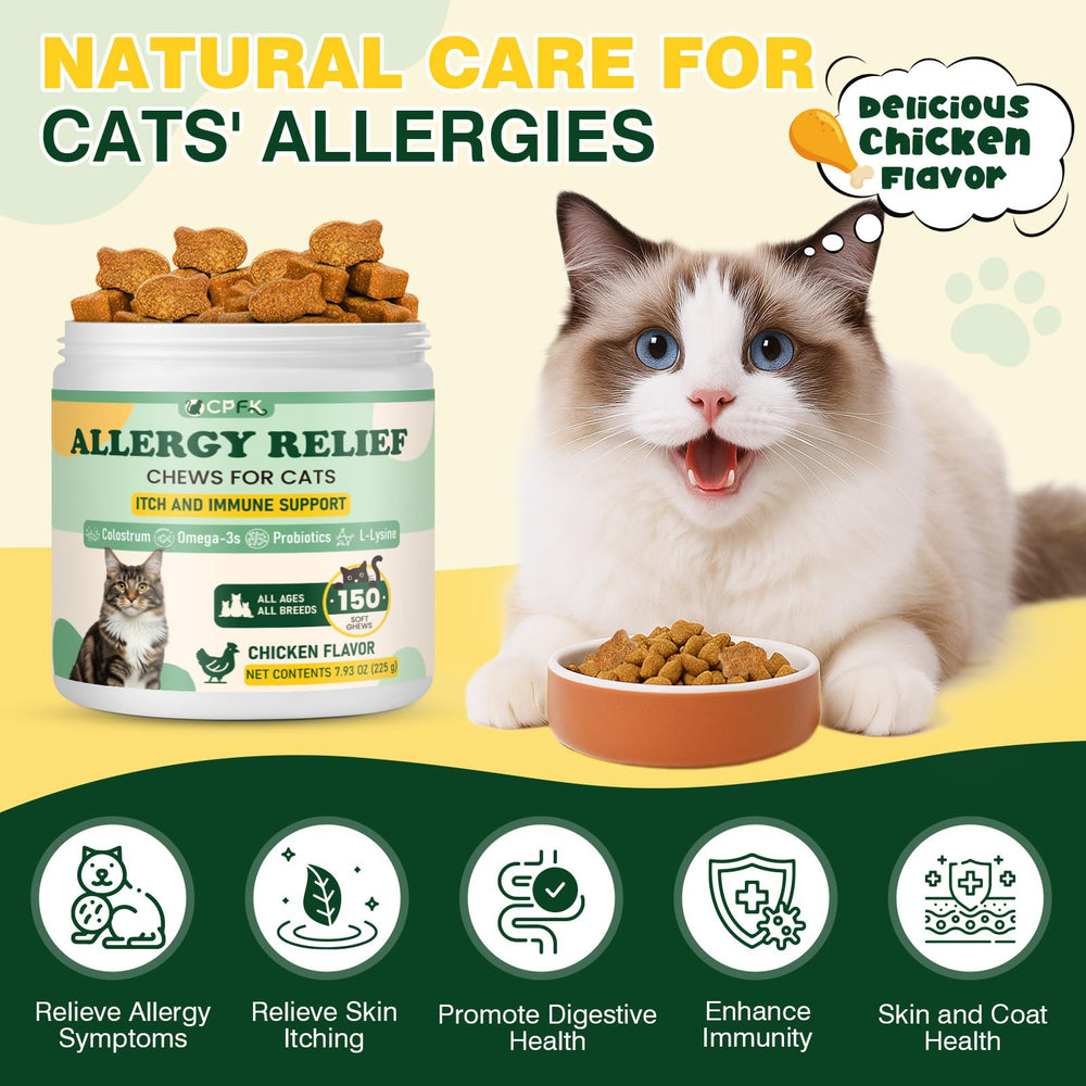 CPFK Quercetina natural para gatos, ayuda suave frente a irritaciones.