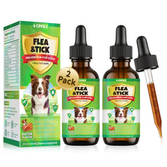 CPFK gotas naturales para perros, botella de 60 ml, protección diaria contra pulgas.