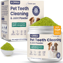 CPFK polvo limpieza dental para perros, 180 g, ayuda higiene diaria