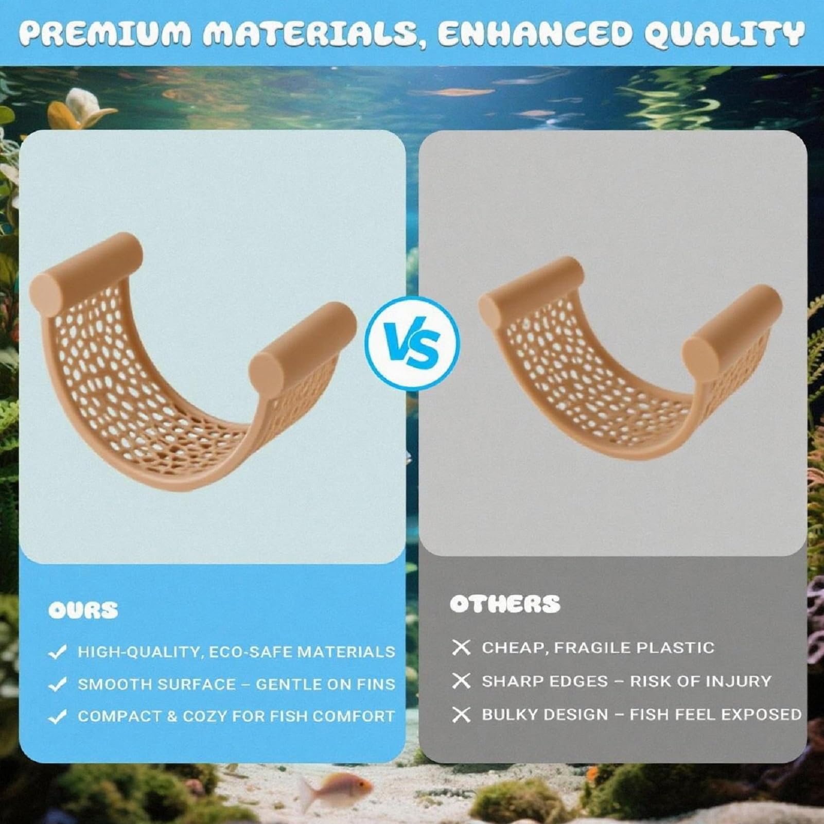 Decoración de acuario con madera natural CPLIKE para un aspecto natural.