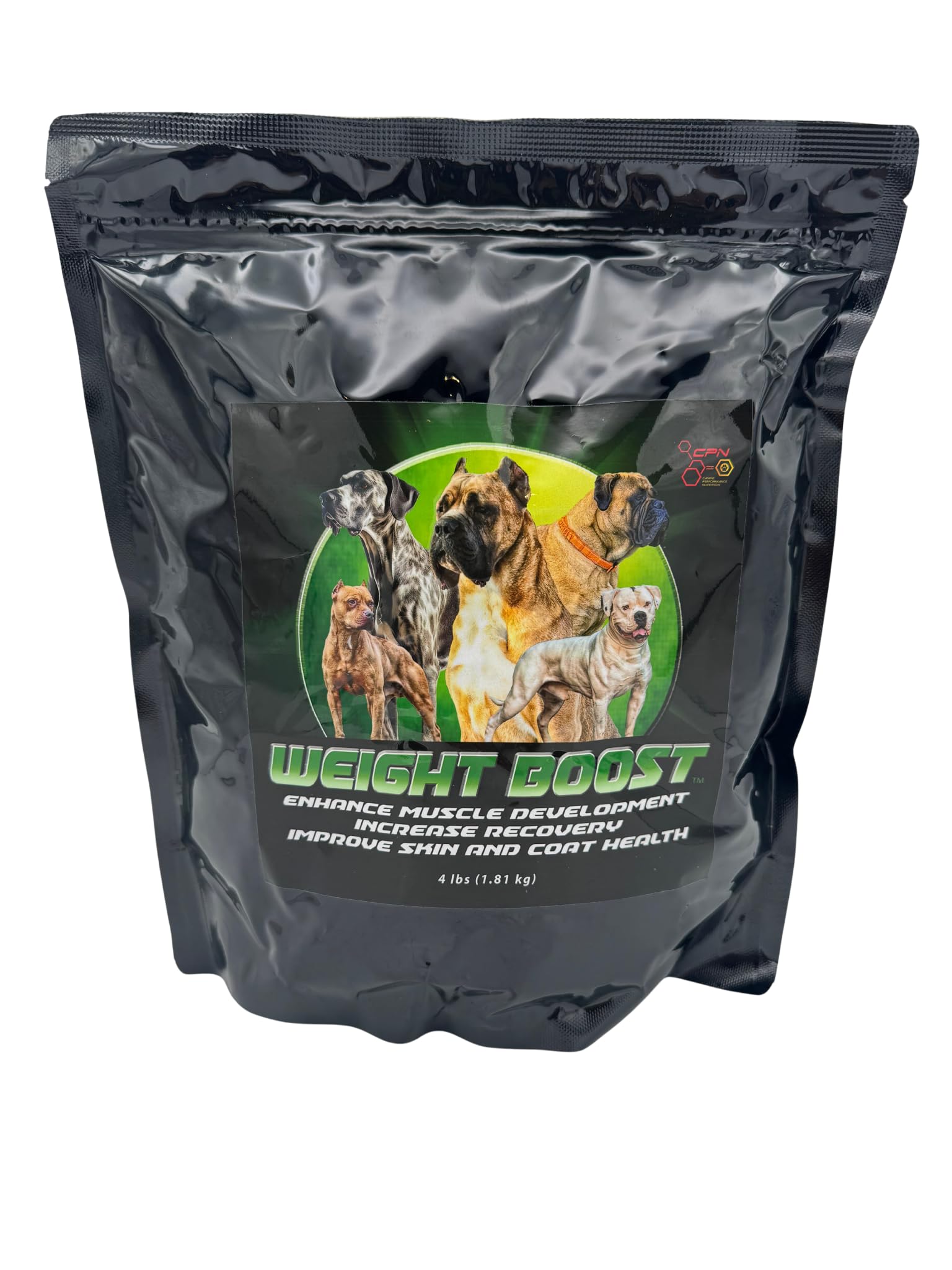CPN Weight Boost: polvo para perros que favorece la ganancia de peso saludable.