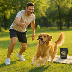 CPN Weight Boost: etiqueta nutricional clara para perros con proteína de suero humana de alta calidad.