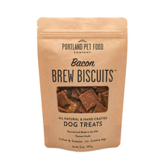 Galleta Bacon Brew de Crafted by Humans para perros, empaque de 5 oz, snack sabroso para perros