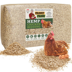 Cranky Frank Hemp: cama de gallinas suave y absorbente para el corral