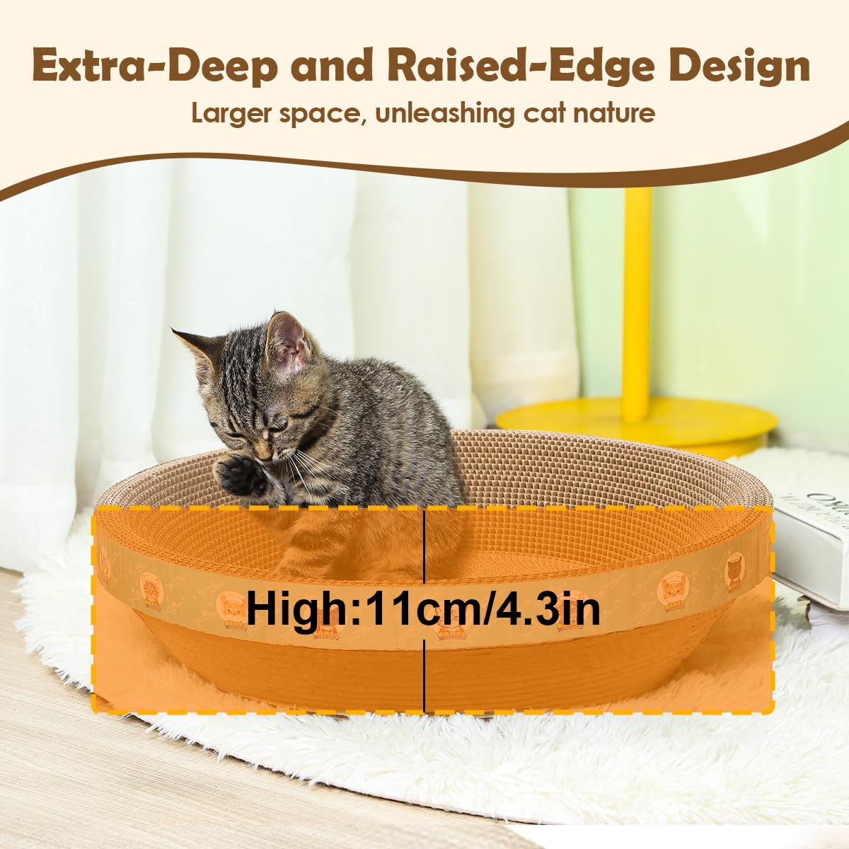 Crazy Guofan uso-interiores-gatos, ideal para espacios pequeños.