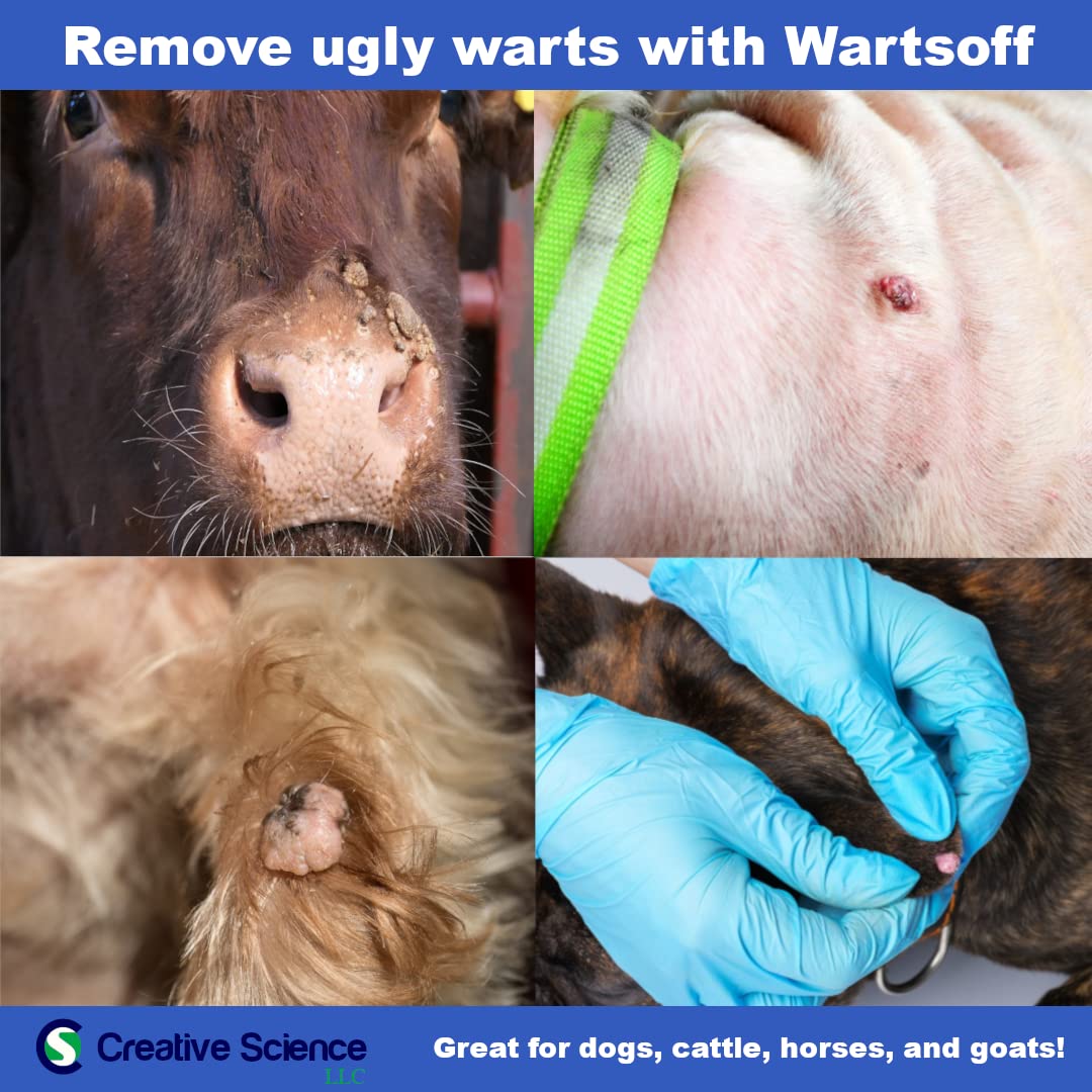 Creative Science Warts Off uso en varias especies para bienestar animal.