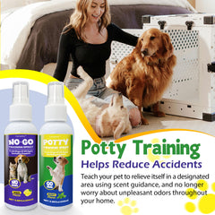 Creimpdoty aerosol para baño canino en exteriores ayuda a definir la zona de eliminación.