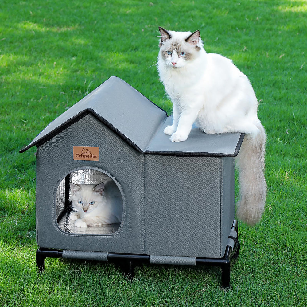 Crispedia Casa para Gatos: dimensiones 20x13x16 para refugio cómodo.
