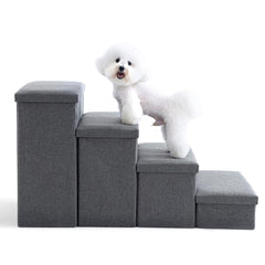 Crispedia escalera para perros pequeños con almacenamiento, ideal para subir a la cama.