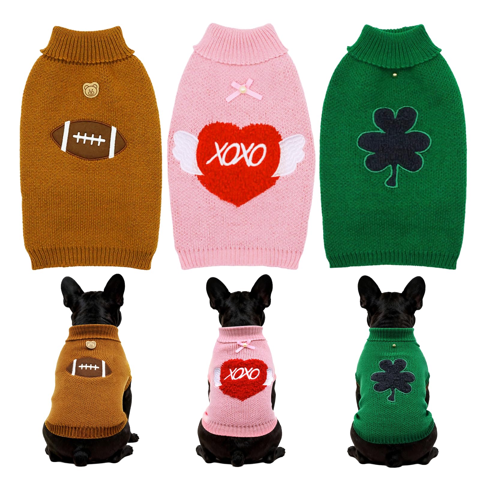 CristBest sudadera perro corazón San Valentín para fotos festivas y paseos cómodos.