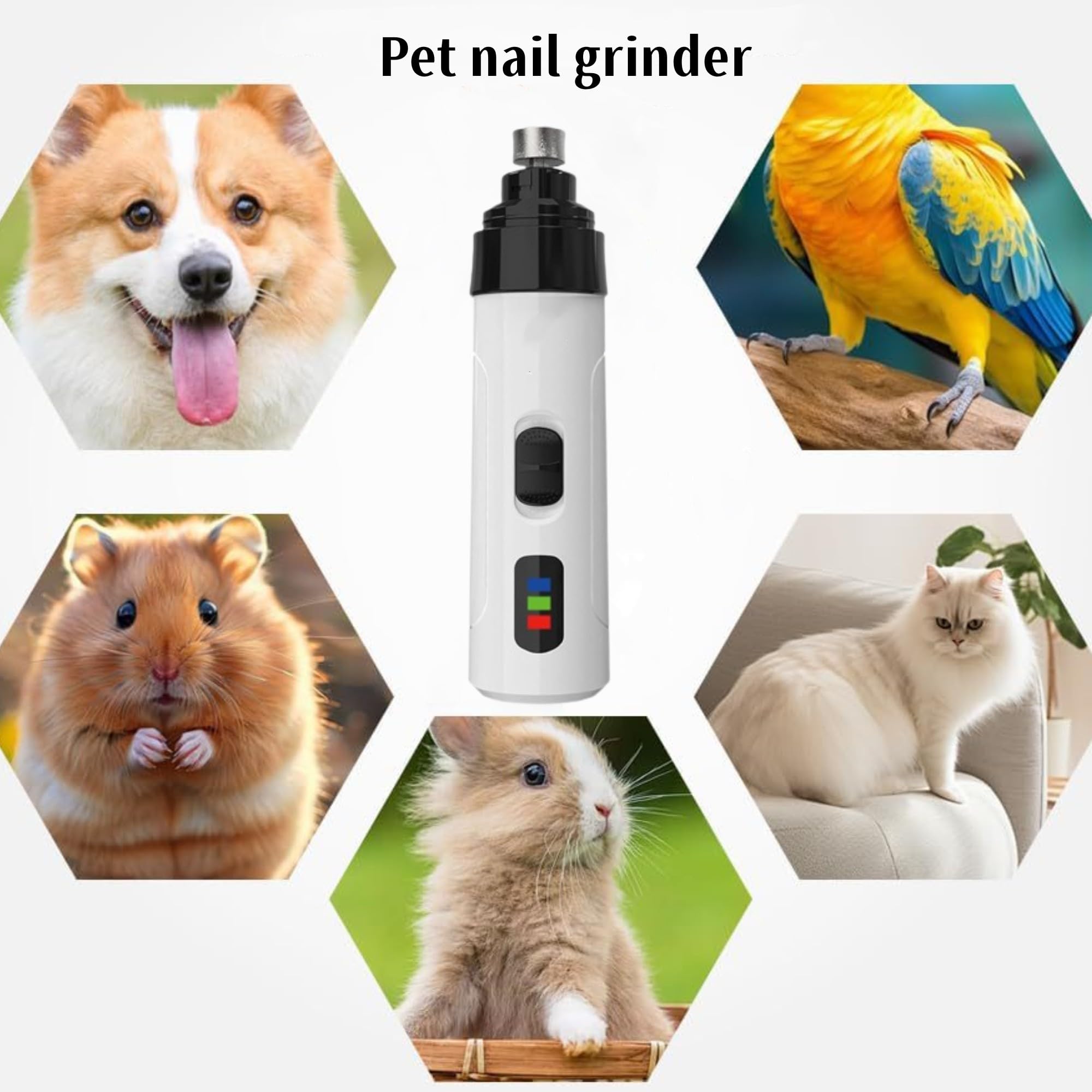 CRIVERY lijadora portátil para uñas de perros, ideal para mantenimiento en casa.