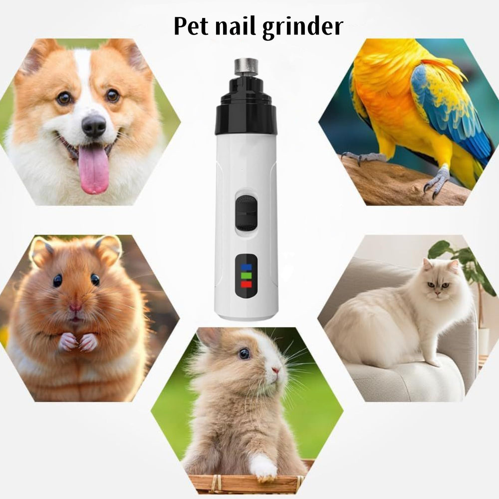 CRIVERY lijadora portátil para uñas de perros, ideal para mantenimiento en casa.