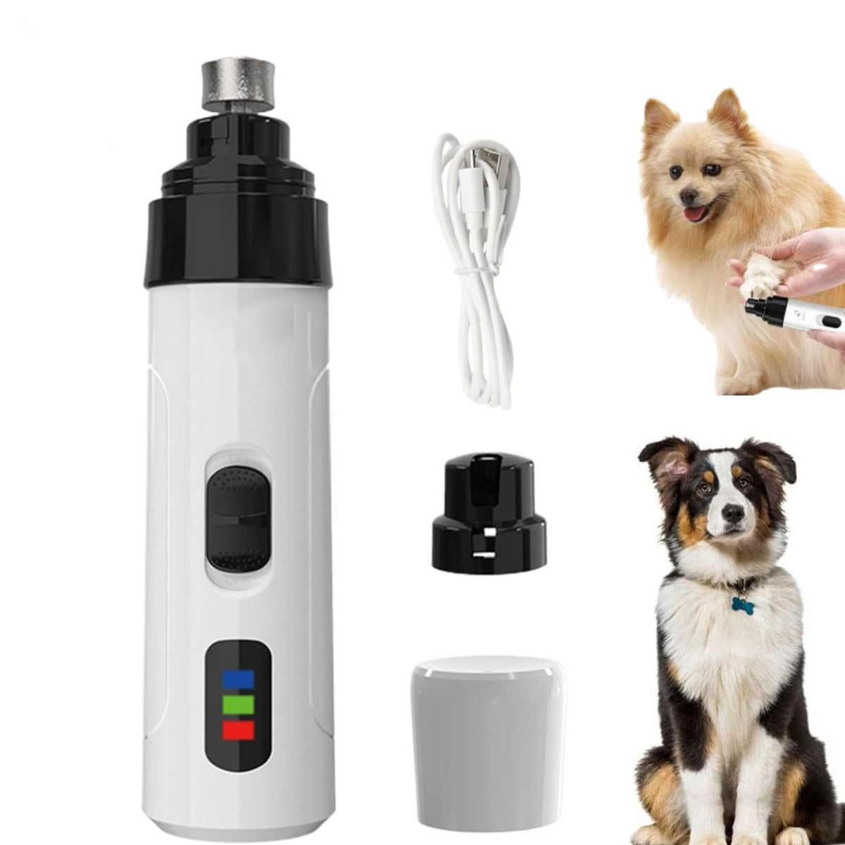 CRIVERY lijadora de uñas para perros en uso suave y cómodo.