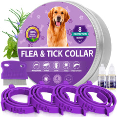 Crobirware collar antipulgas para perros, ajuste de 64 cm y protección duradera