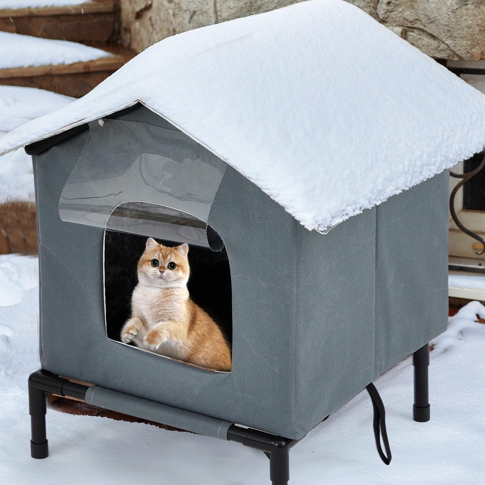 CroBlissful caja exterior resistente al viento y lluvia para graneros o porches