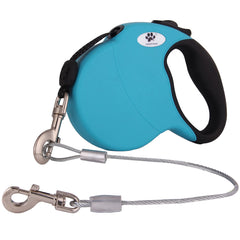 CROWN PAWS cadena retráctil 16ft para perro grande, control estable durante paseos.