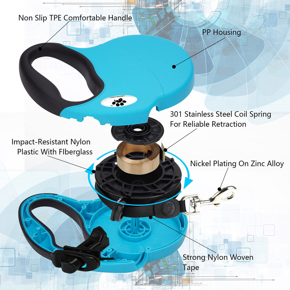 CROWN PAWS cinta de nylon duradera, uso prolongado en paseos diarios.