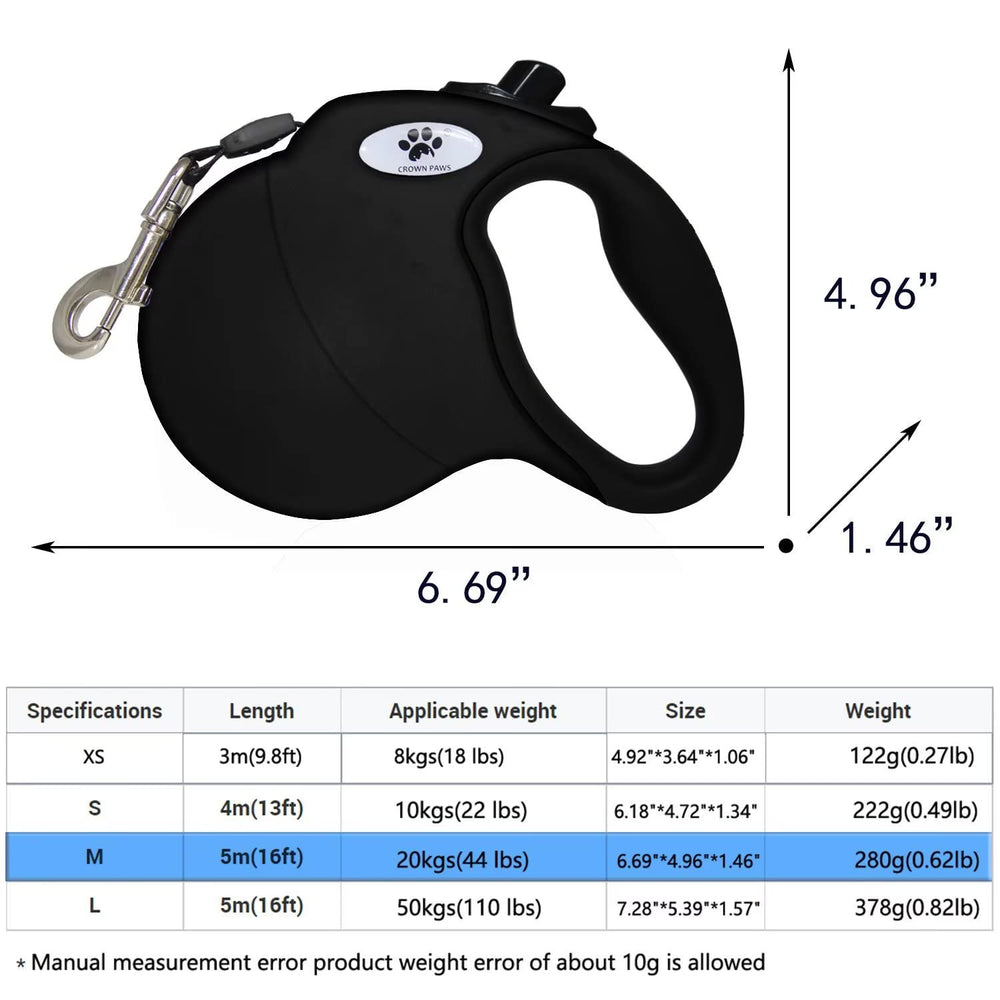 Extensor de cable antimordida desmontable de Crown Paws para mayor durabilidad.
