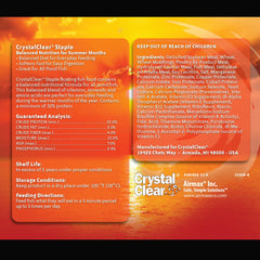 Pellets flotantes CrystalClear Staple para estanques, consumo cómodo y digestión suave.