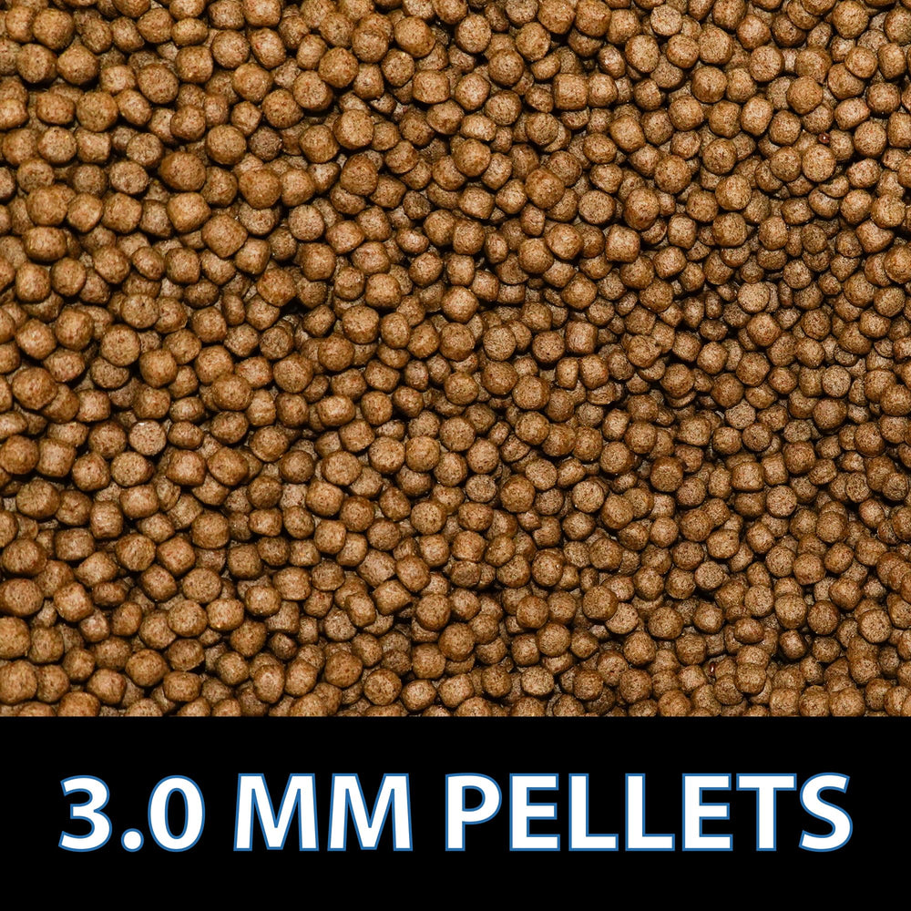 Pellets de 3 mm de CrystalClear Staple, nutrición equilibrada para días cálidos.