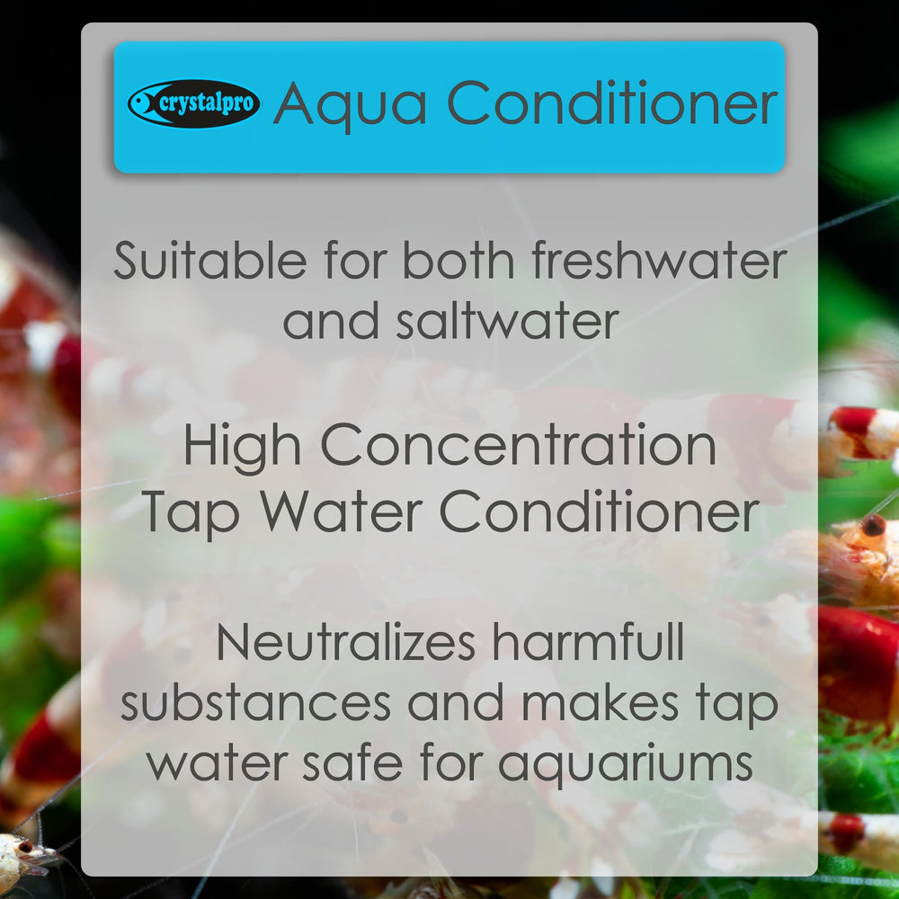 Crystalpro Acondicionador de Agua: aplicación directa al acuario para equilibrar el agua.