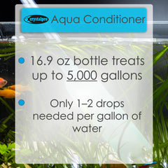 Crystalpro Acondicionador de Agua, preparación para agua de cambio para igualar temperatura.