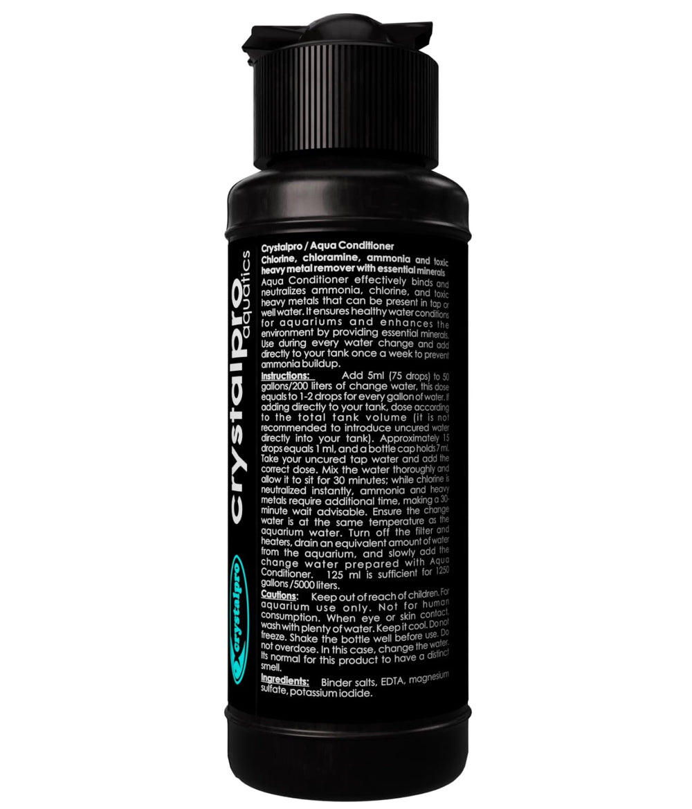 Crystalpro Acondicionador de Agua con tapón dosificador para dosis precisas.
