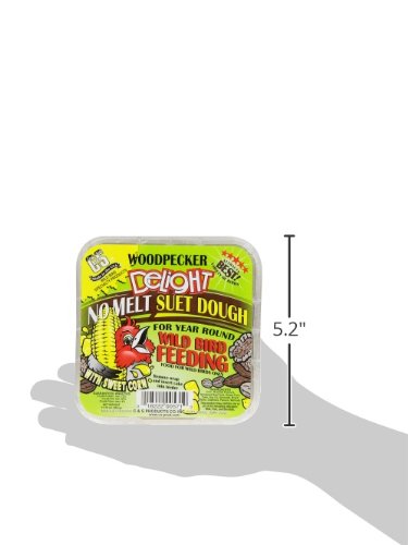 C&S Woodpecker Delight, proceso sin derretimiento visible para alimentación estable de aves.