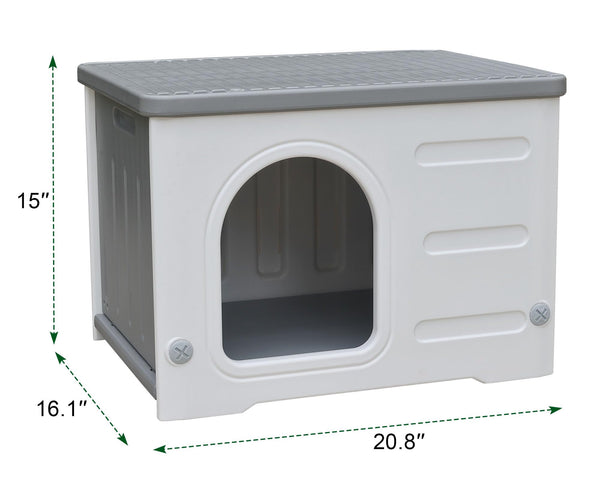 CSQOO casa-gato interior-espacio-acogedor, uso cómodo dentro o fuera