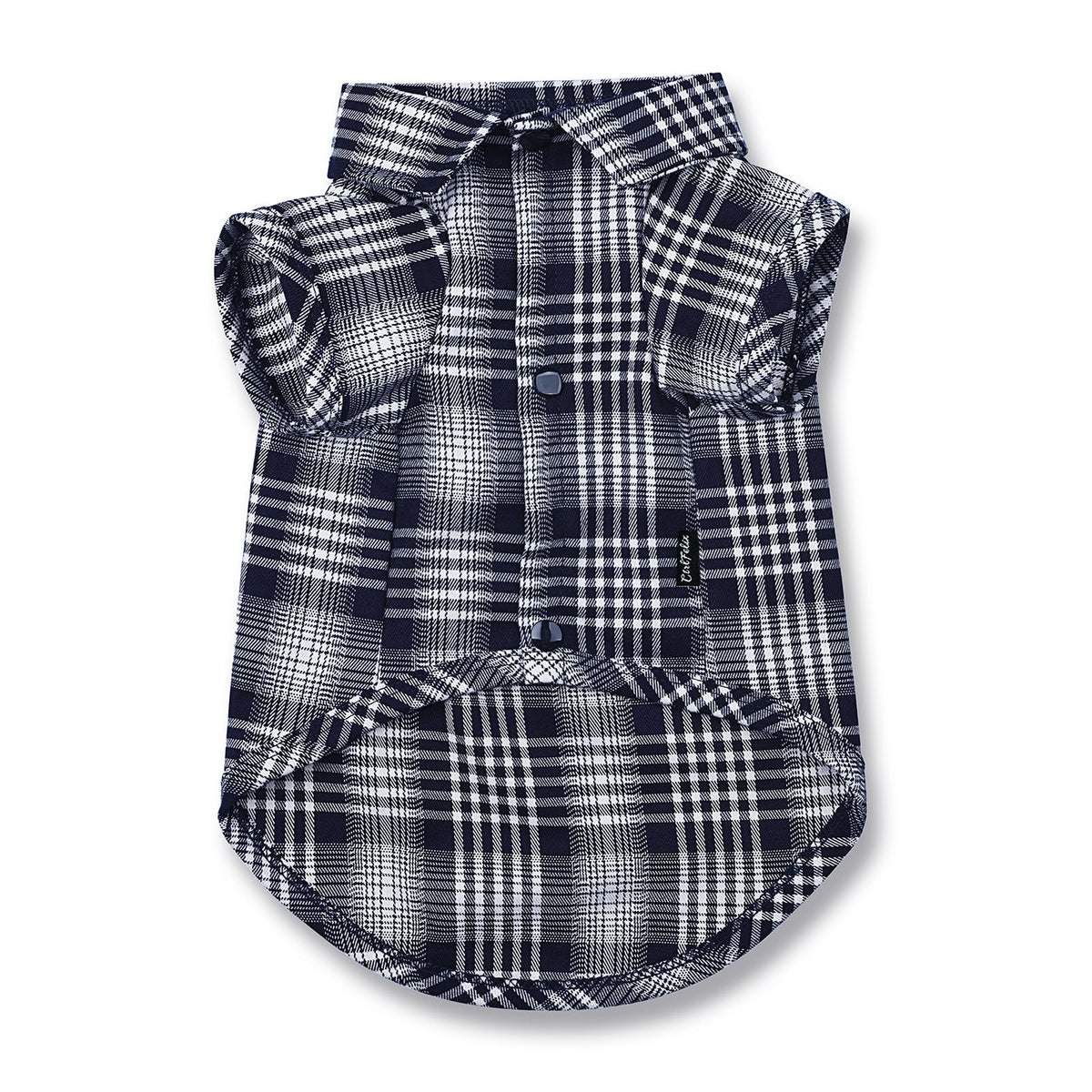 CtilFelix camisa perro plaid azul XL, cómodo y transpirable para paseos.