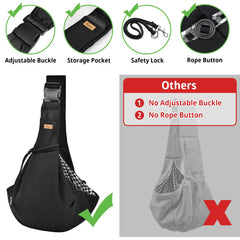 Bandolera CUBY con doble protección para seguridad del animal durante el paseo