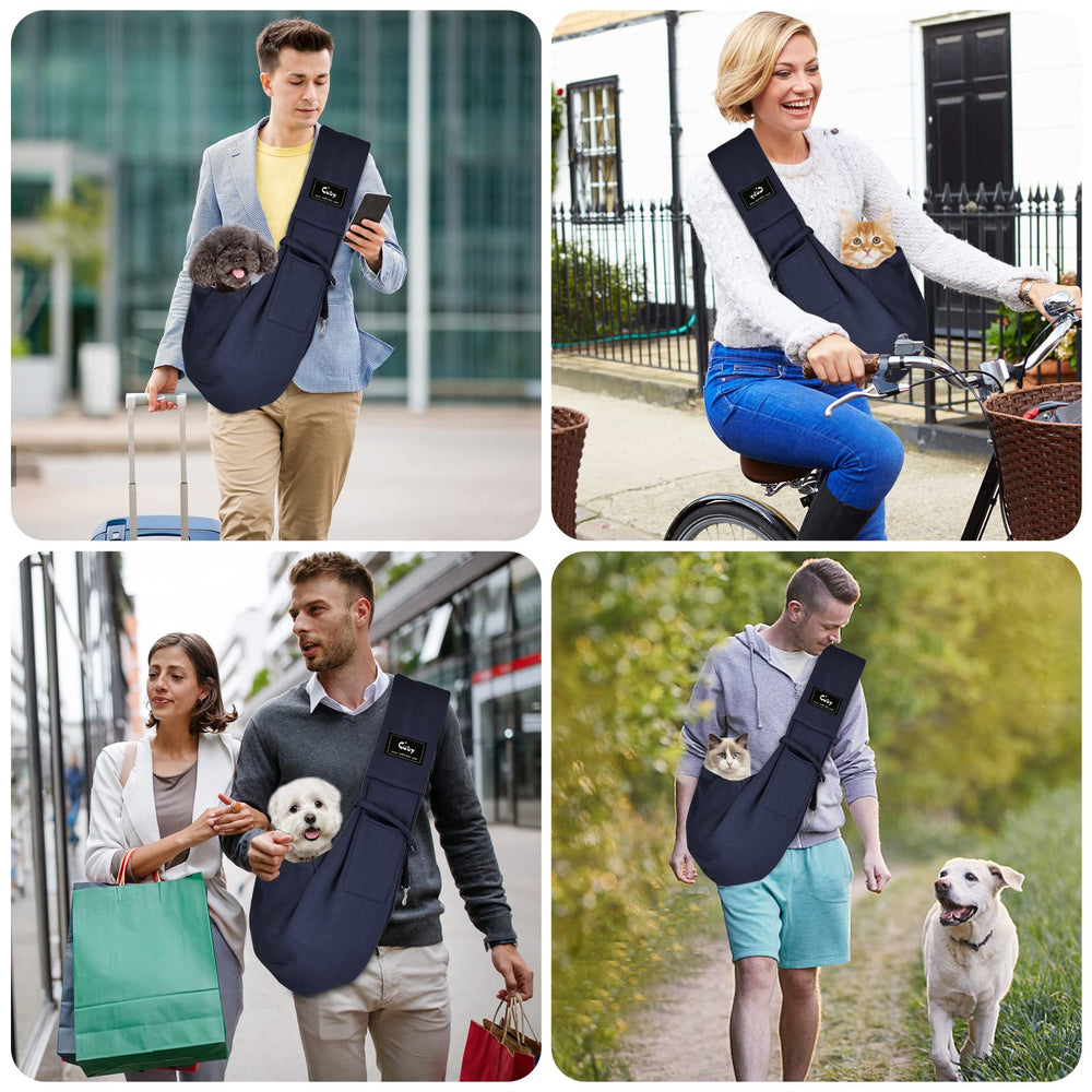 CUBY Sling ofrece confort ergonómico y manos libres para caminar.