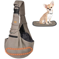 CUBY Sling con doble seguridad para mascotas, evita caídas durante el traslado.