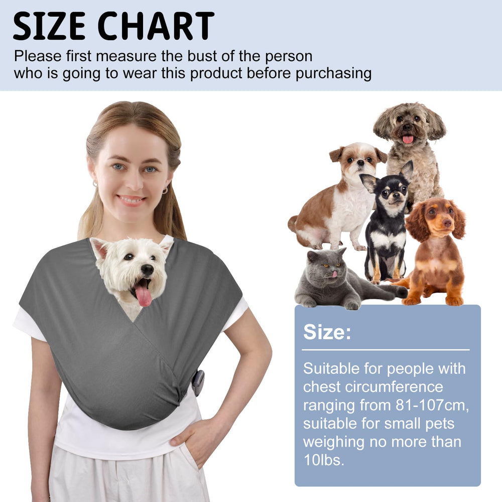 CUBY Sling tejido algodón premium, suave y transpirable para tu mascota.