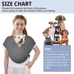 CUBY Sling tejido algodón premium, suave y transpirable para tu mascota.